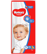 Տակդիրներ «Huggies»" Classic N5 11-25կգ 58հատ