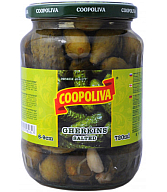 Կորնիշոններ մարինացված «Coopoliva» 720մլ 