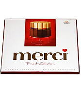Շոկոլադե կոնֆետների հավաքածու «Merci» 250գ
