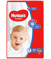 Տակդիրներ «Huggies» Classic N4 7-18կգ 68հատ  