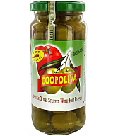 Ձիթապտուղ կանաչ՝ պղպեղով «Coopoliva» 235գ 