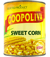 Եգիպտացորեն «Coopoliva» 850գ 