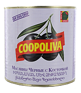 Ձիթապտուղ սև՝ կորիզով «Coopoliva» 2600գ 