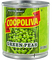 Կանաչ ոլոռ «Coopoliva» 212գ